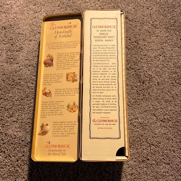 Vintage Glenmorangie Single Highland Malt Scotch Whiskey Tin Collectible - Picture 6 of 10